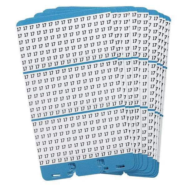 Porta-Pack Wire Markers, 17, Blk/Wht, PK10