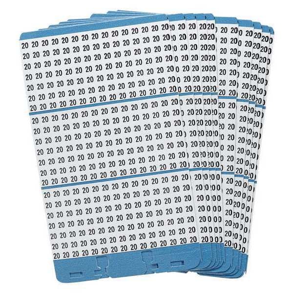 Porta-Pack Wire Markers, 20, Blk/Wht, PK10