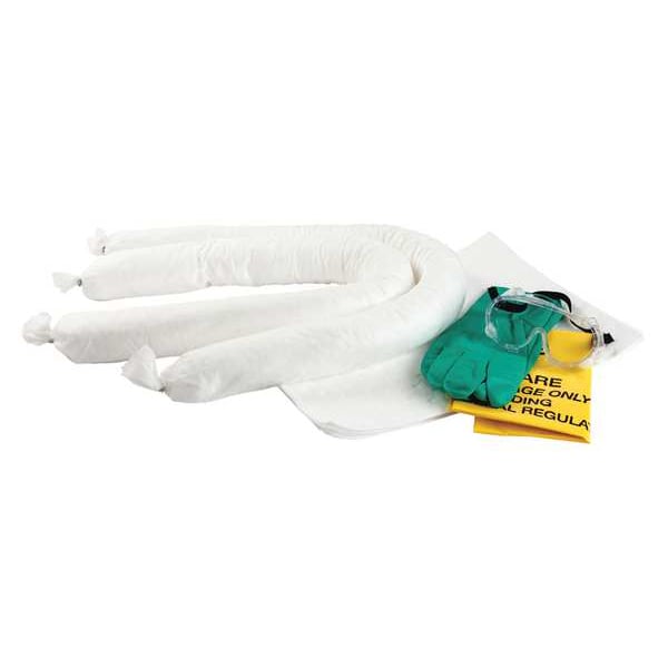 Spill Kit, 38 gal Volume Absorbed per Kit, 55 gal Capacity, Drum, Yellow, 70