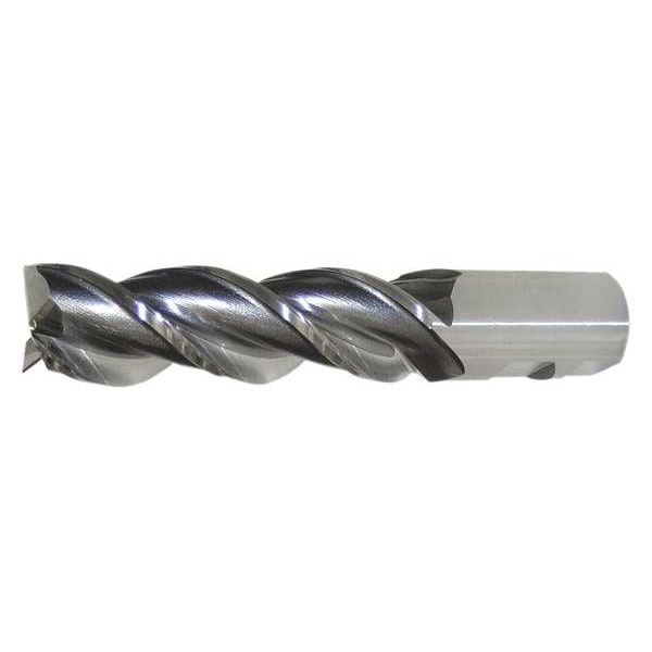 3-Flute PM+ HSS-E Square CC Single High-Helix End Mill Cleveland PM-539R Bright 1-1/4x1-1/4x4x6-1/2