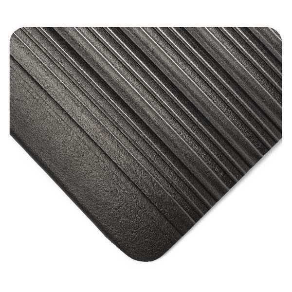 Antifatigue Mat, 10 ft. L x 3 ft. W, 5/8" Thickness, Deluxe Tuf, Black