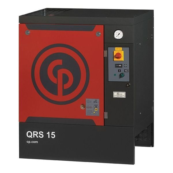 Rotary Screw Air Comp, 15 HP, Base Mnt