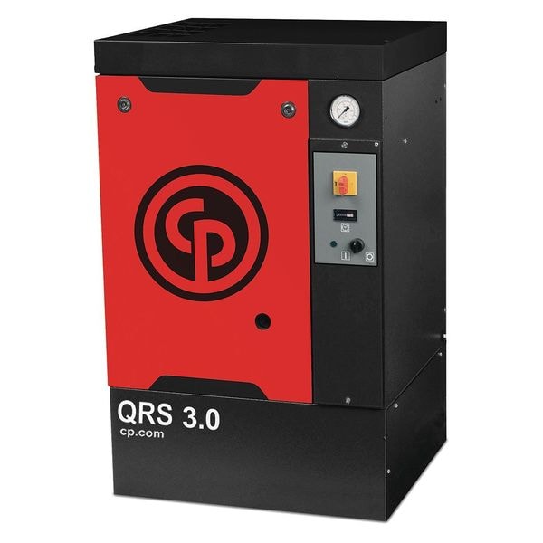 Rotary Screw Air Comp, 3 HP, Base Mount, dBA at 3 Feet: 61