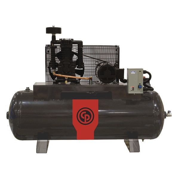 Piston Compressor, 5 HP, 80 gal. H, 460V