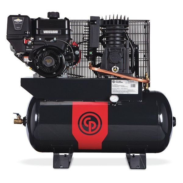 Piston Compressor, 10 HP, Intek, Gas Drive