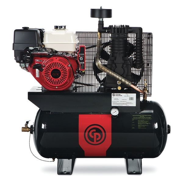 Piston Compressor, 11 HP, Honda, Gas Drive
