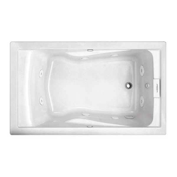 Deepsoak Jet Whirlpool Tub, Evol, White