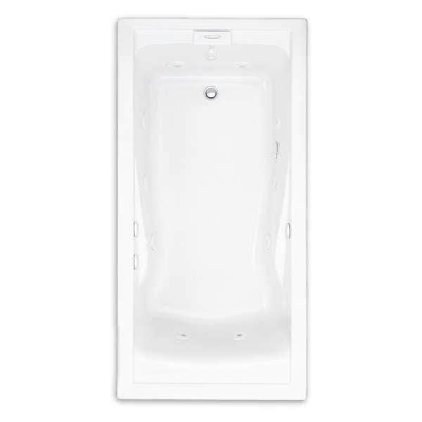 EverClean Whirlpool Tub, 72x36", White