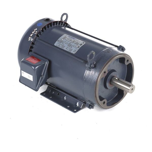 Three-Phase General Purpose Motor, 5 HP, 215TC Frame, 230/460V AC Voltage, 1180 rpm Nameplate RPM