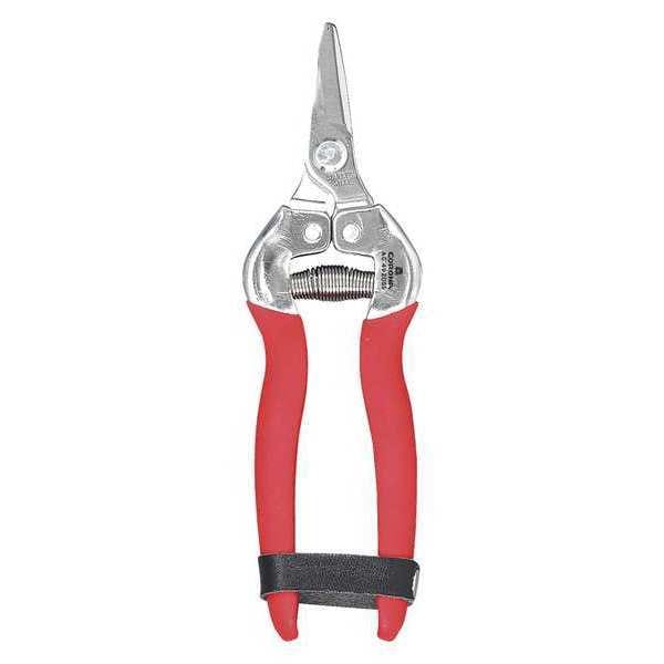 Snips, Short Curved Blade, Corrosion-Resistant Stainless Steel Unobtrusive Leather Grip