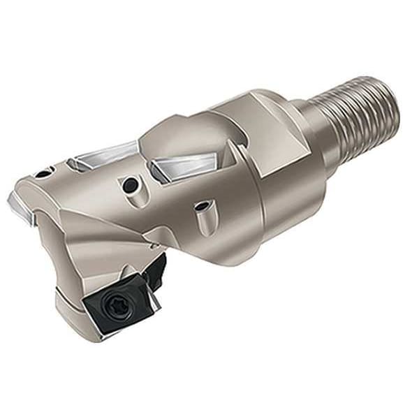 Indexable Square Shoulder End Mill, 0.984" Cutter Dia, 8 Inserts, 30.00mm Cut Depth, F4038 Series