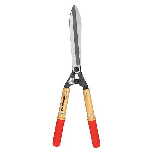Hedge Shears, Forged Steel Alloy 10 in L Blade, Hardwood Handle