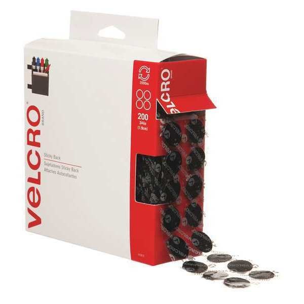 Tape Combo Packs Dots, 3/4", PK200, Disc, Black, 200 PK