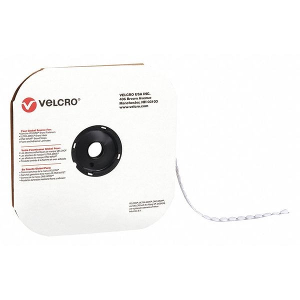 Tape, Dots Loop, 3/4", Wh, PK1028, Disc, White, 1028 PK