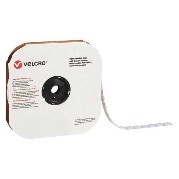 Tape, Dots Hook, 7/8", Wh, PK900, Disc, White, 900 PK