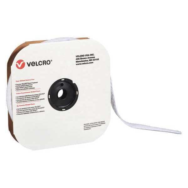 Tape, Strips, Hook, 1-1/2"x75ft., Wh, 75', 1-1/2" W, White