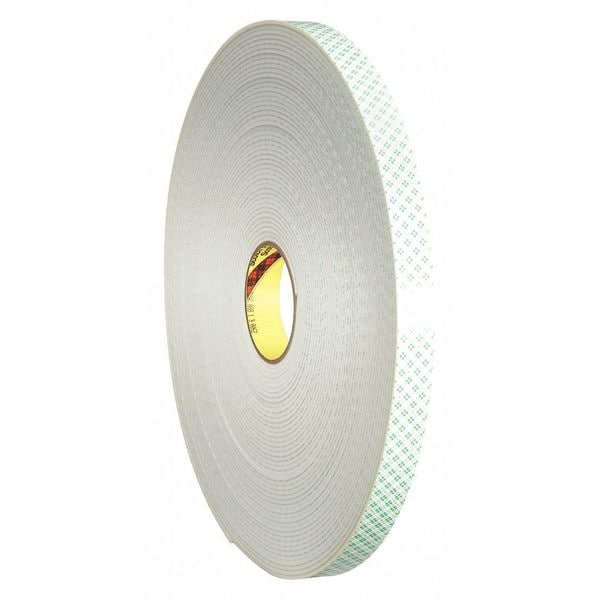 Dbl Sided Foam Tape, 3/4"x36 yds., 1/8", Natural, PK12