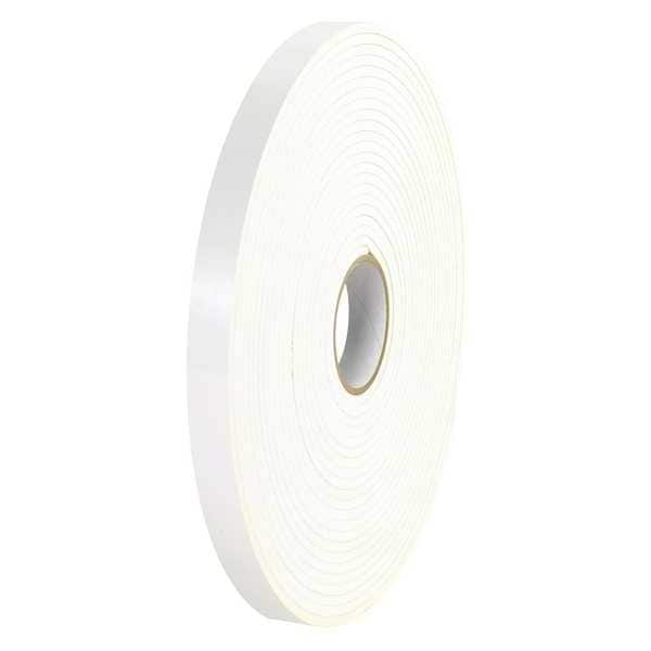 Tape Logic Double Sided Foam Tape, 1/16", 3/4" x 36 yds., White, PK16