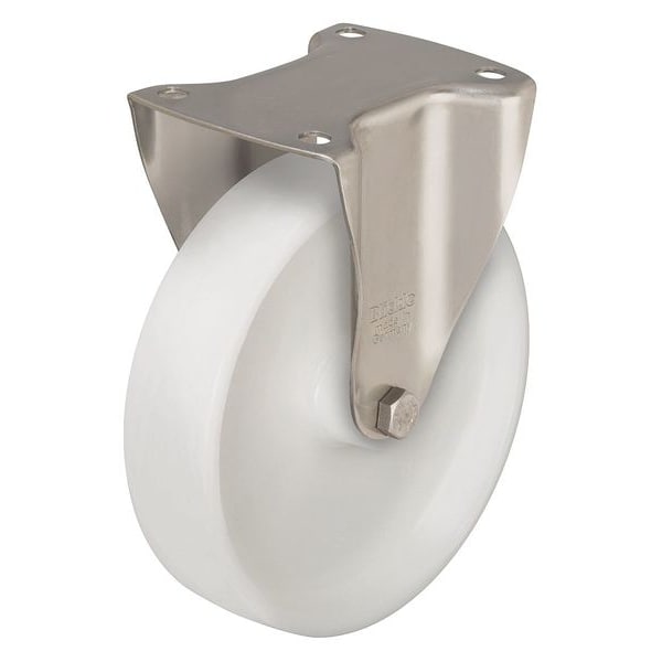Rgd Plate Caster, Nylon, 3-1/8 in., 330 lb.