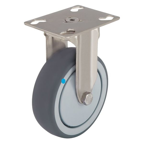 Rgd Plate Castr, Therm Rubr, 4 in., 242 lb.