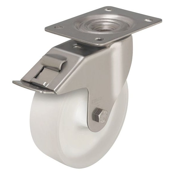 Swivel Plate Caster, Nylon, 3-1/8 in., 330 lb.