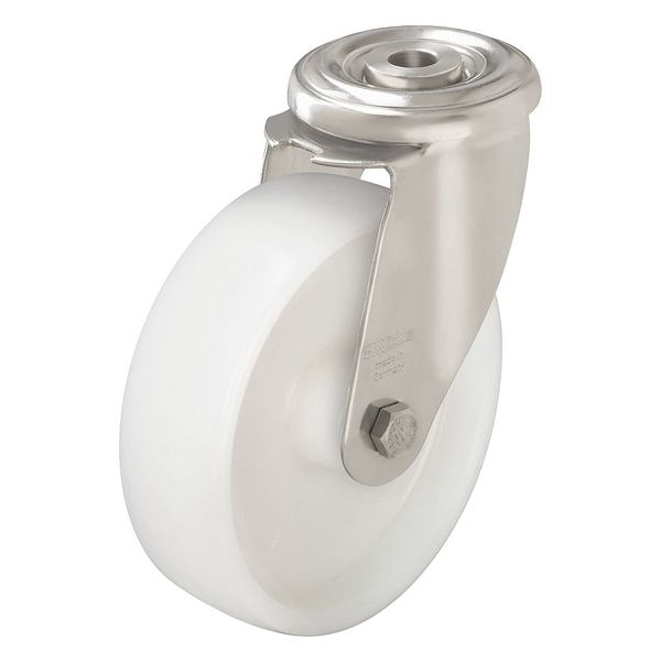 Kingpin Swivel Cstr, Nyln, 4 in, 330 lb, Wht