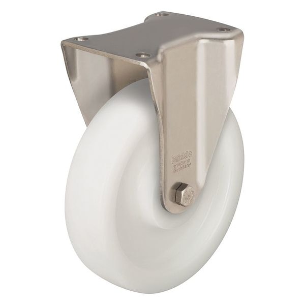 Rgd Plate Caster, Nylon, 4 in., 770 lb.