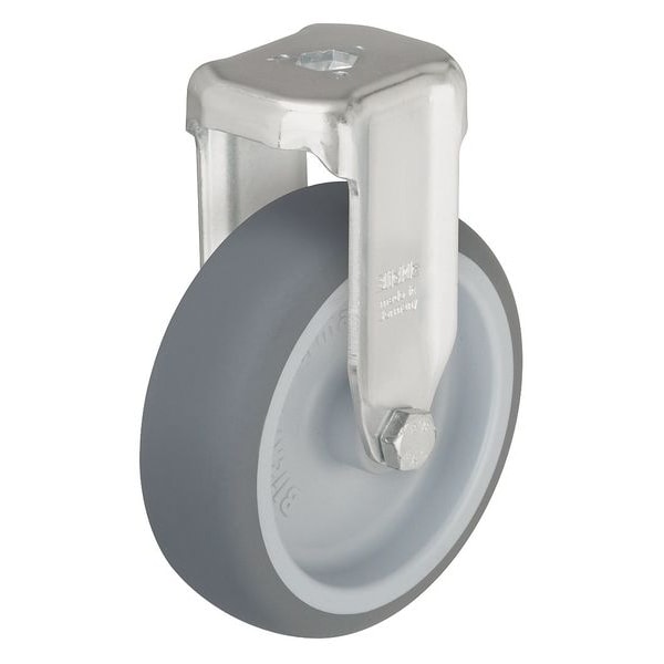 Kingpin Swivel Caster, Therm Rubber, 4 in., 242 lb.