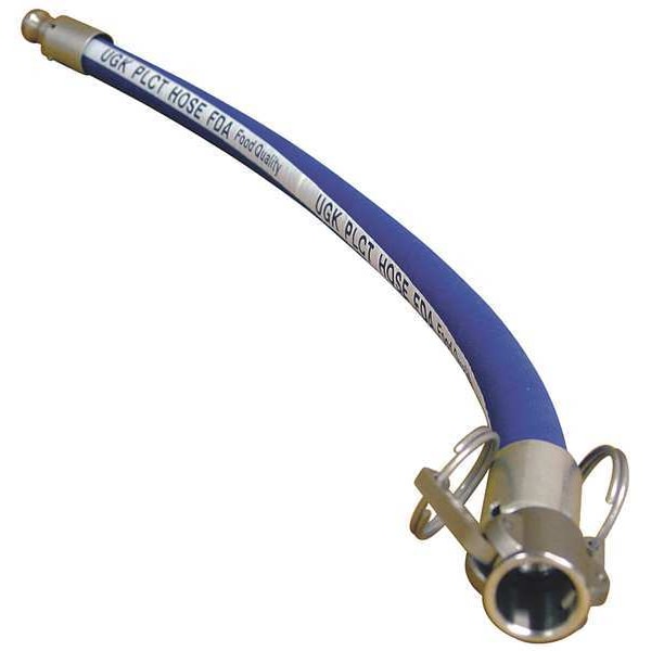 1-1/2" ID x 10 ft PTFE Chemical Hose BL