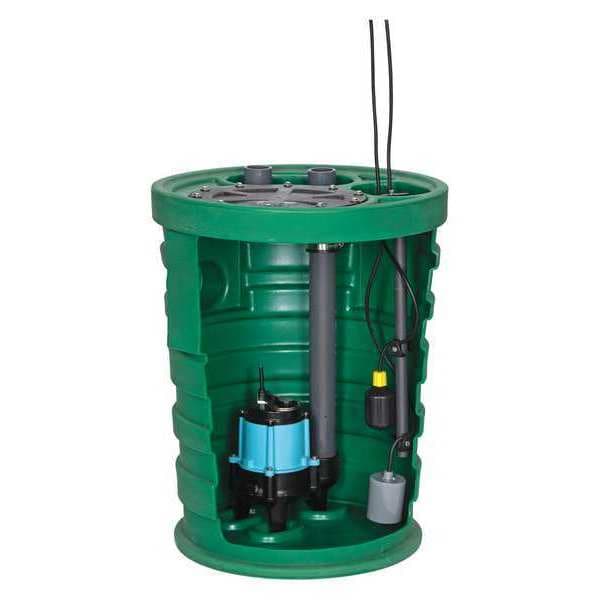 Sewage Ejector System, 1/2 hp, 120V AC