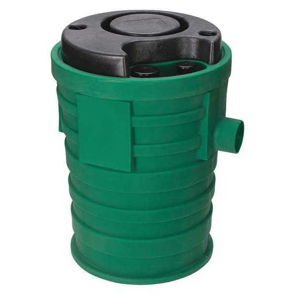 Sewage Basin, 4in.x3in, 2in Vent, Plastic