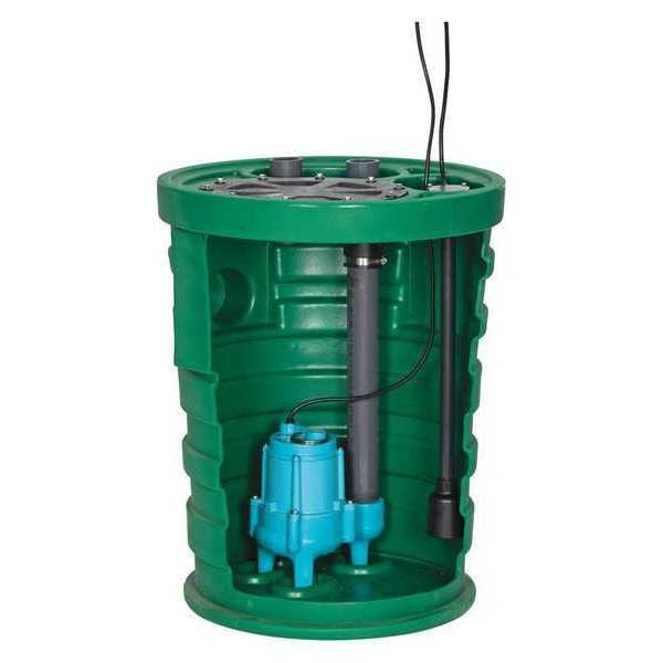 SewageEjectorSystem, 20ft, 0.4hp, 120VAC