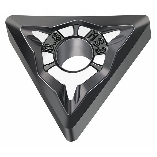 Triangle Turning Insert, Triangle, 1/2 in, TNMG, 0.8 mm, Carbide