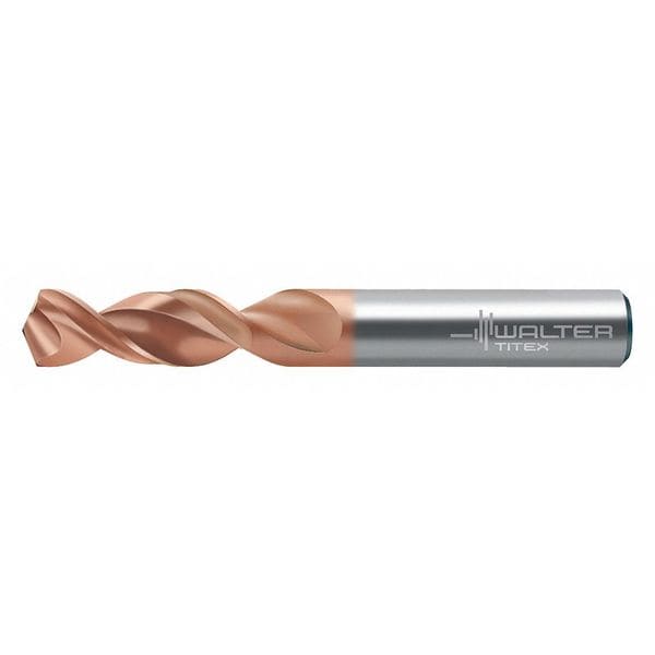 Screw Machine Drill Bit, R Size, 130  Degrees Point Angle, High Speed Steel, AlCrN Finish