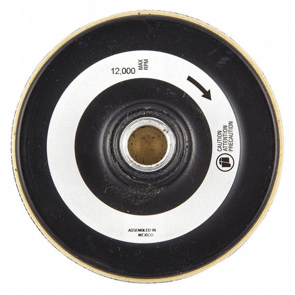 Disc Backup Pad, 5" dia., 10,000 Max. RPM