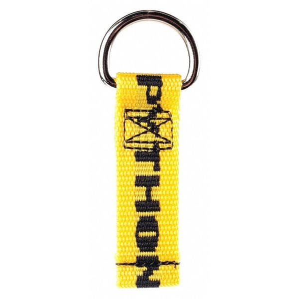 D-Ring Connector, Yellow, Nylon, PK50