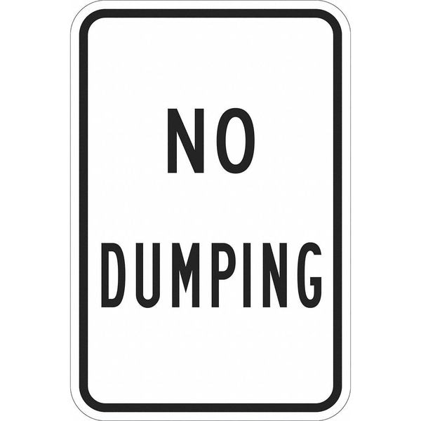 Facility Sign, 18 in H, 12 in W, Aluminum, Vertical Rectangle, English, T1-1123-DG_12x18