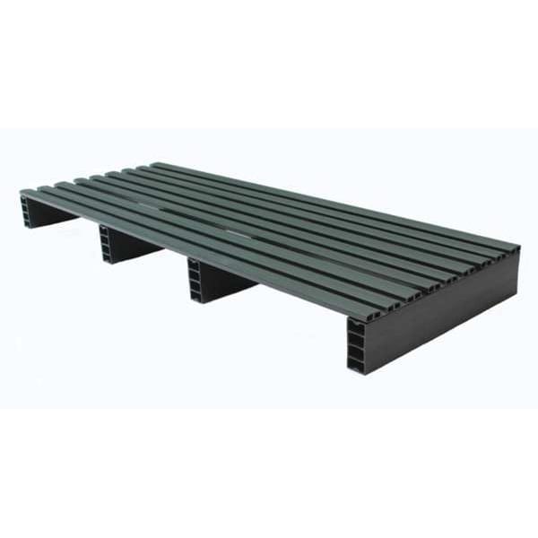 Recycled Rigid PVC Pallet, 18 in L, 48 in W, 4 in H, 500 lb Dynamic