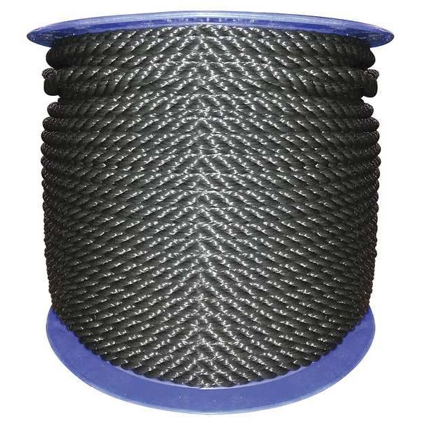 Rope, 600ft, Blk, 215lb., Polyprpylne
