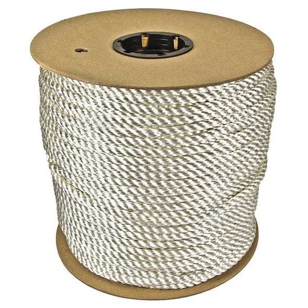 Rope, 600ft, Wht, 1200lb., Nylon