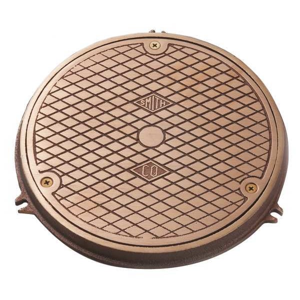 Round Floor Cleanout, Nickel Bronze, 8"