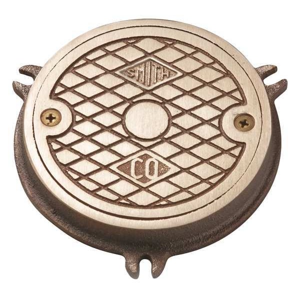 Floor Cleanout, 3/4 in. H, Nickel Bronze