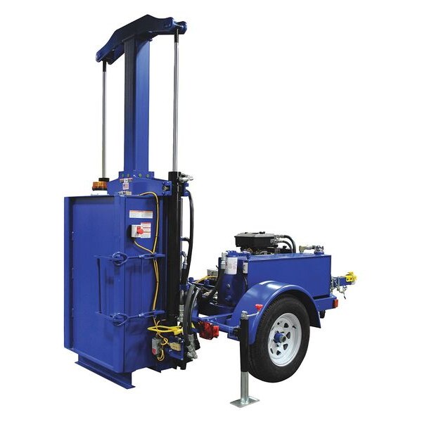 Gas Powered Hydraulc Drum Crusher, 60 inH