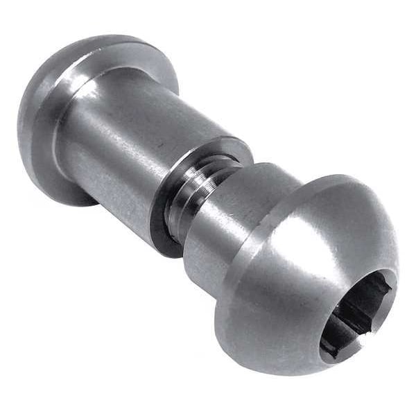 Binding Barrel, M4x0.70, 16 mm Brl Lg, 15/64 in Brl Dia, Stainless Steel Plain