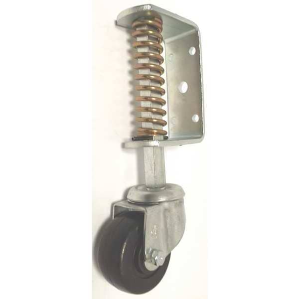 Door/Ladder Caster, Rubber, 3 in., 270 lb.