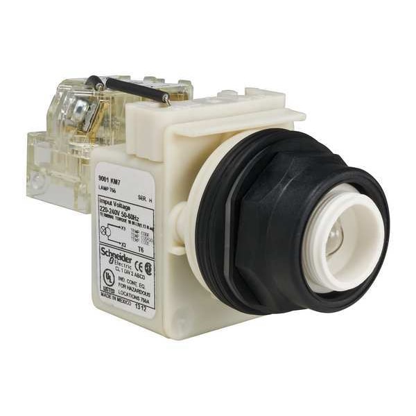 Push to Test Pilot Light, Clear, 30mm