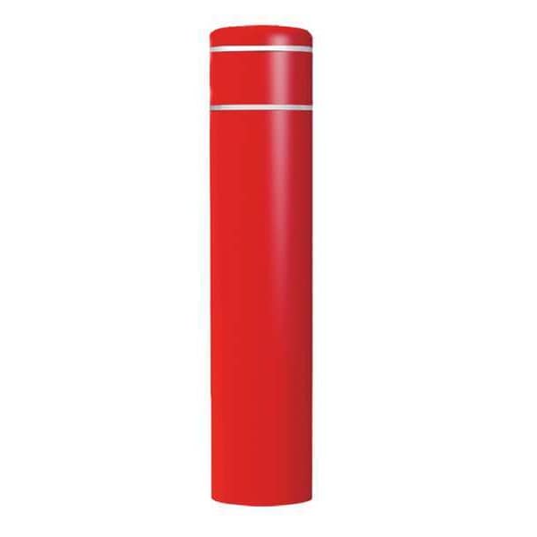 Post Sleeve, 60 In H, Red with White Tape