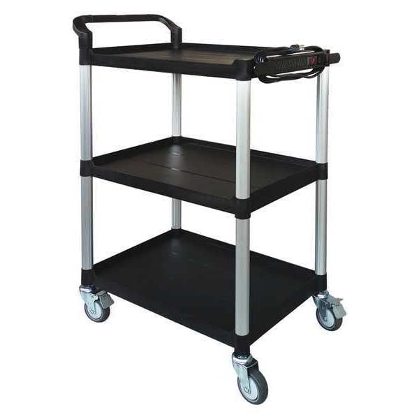 Cart, 47-1/4 in. Hx32-5/8 in. W, Black