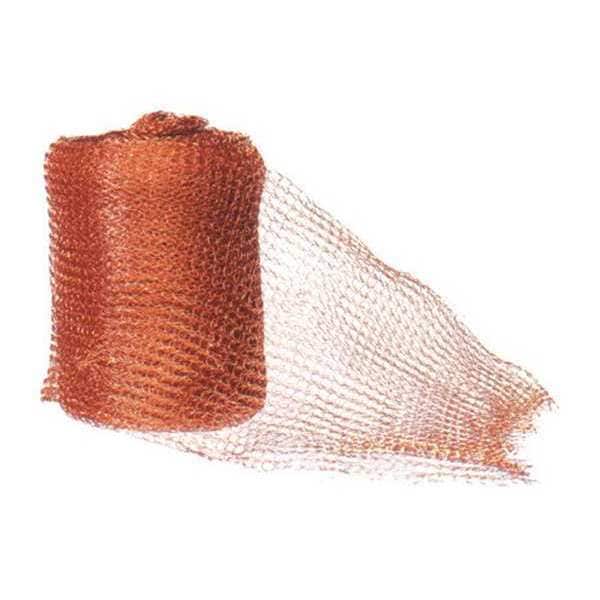 Carbon Steel Wire Mesh, 6 in W, 240 in L, 0.063 in Wire Dia, Brown