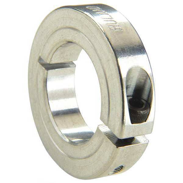 Shaft Collar, Alum, 1 pc, 1-1/2in Bore Dia.